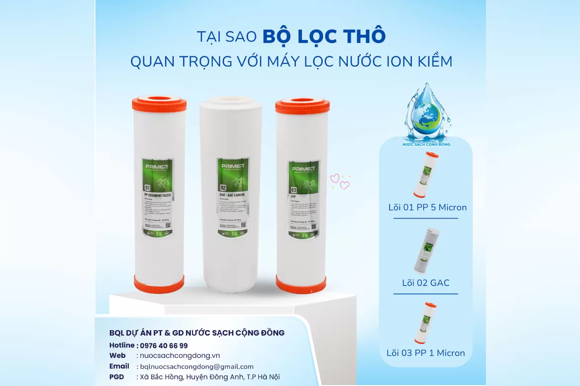Tại Sao Bộ Lọc Thô Quan Trọng Với Máy Lọc Nước?