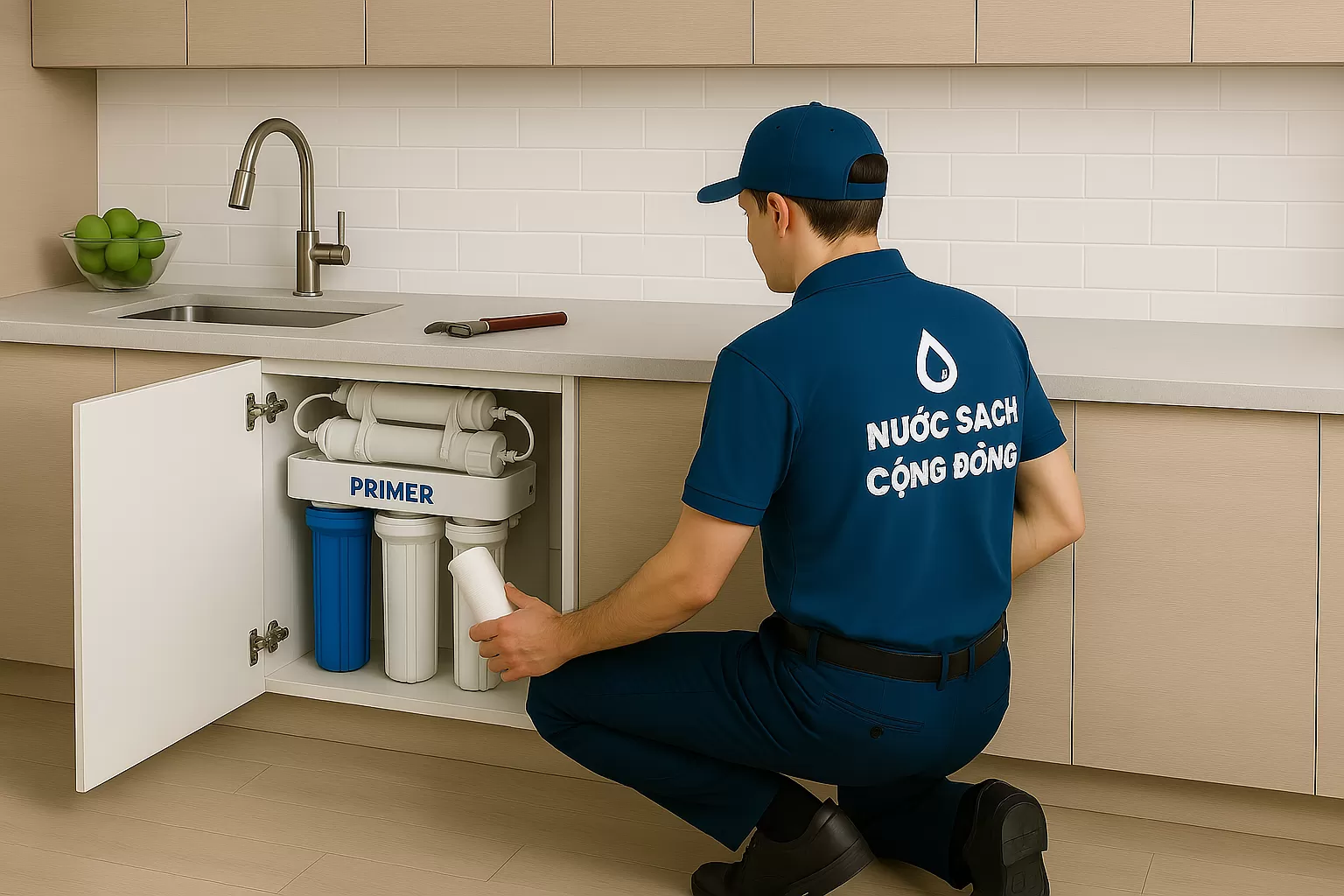 Nước Sạch Cộng Đồng cung cấp dịch vụ sửa chữa, thay l&otilde;i m&aacute;y lọc nước ch&iacute;nh h&atilde;ng. Lọc nước an to&agrave;n, gi&aacute; tốt, kỹ thuật chuy&ecirc;n nghiệp, uy t&iacute;n l&acirc;u d&agrave;i.