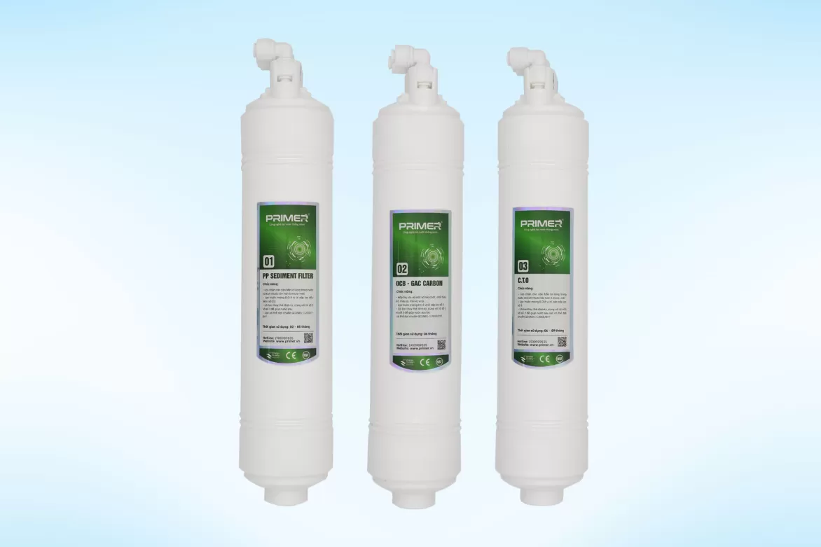 Thay lõi lọc chính hãng PRIMER tại Nước Sạch Cộng Đồng giúp đảm bảo hiệu quả lọc tối ưu, bảo vệ sức khỏe và kéo dài tuổi thọ máy lọc nước.