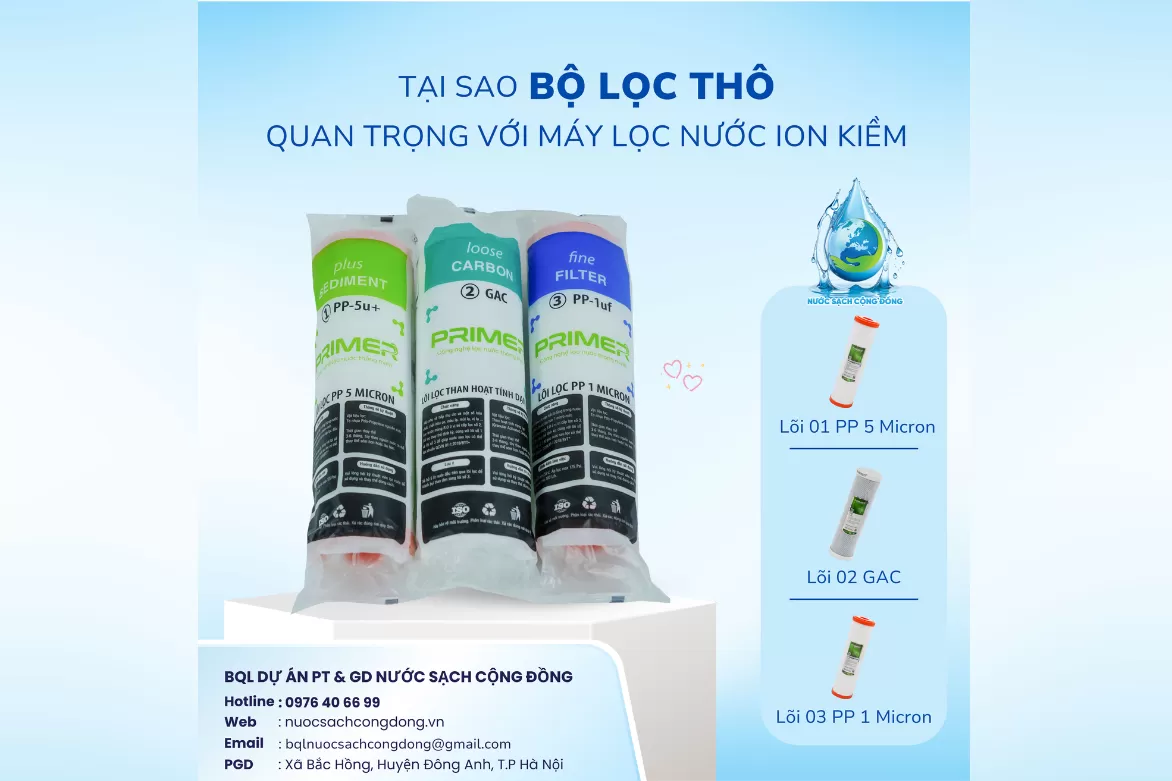 Tại Sao Bộ Lọc Thô Quan Trọng Với Máy Lọc Nước?