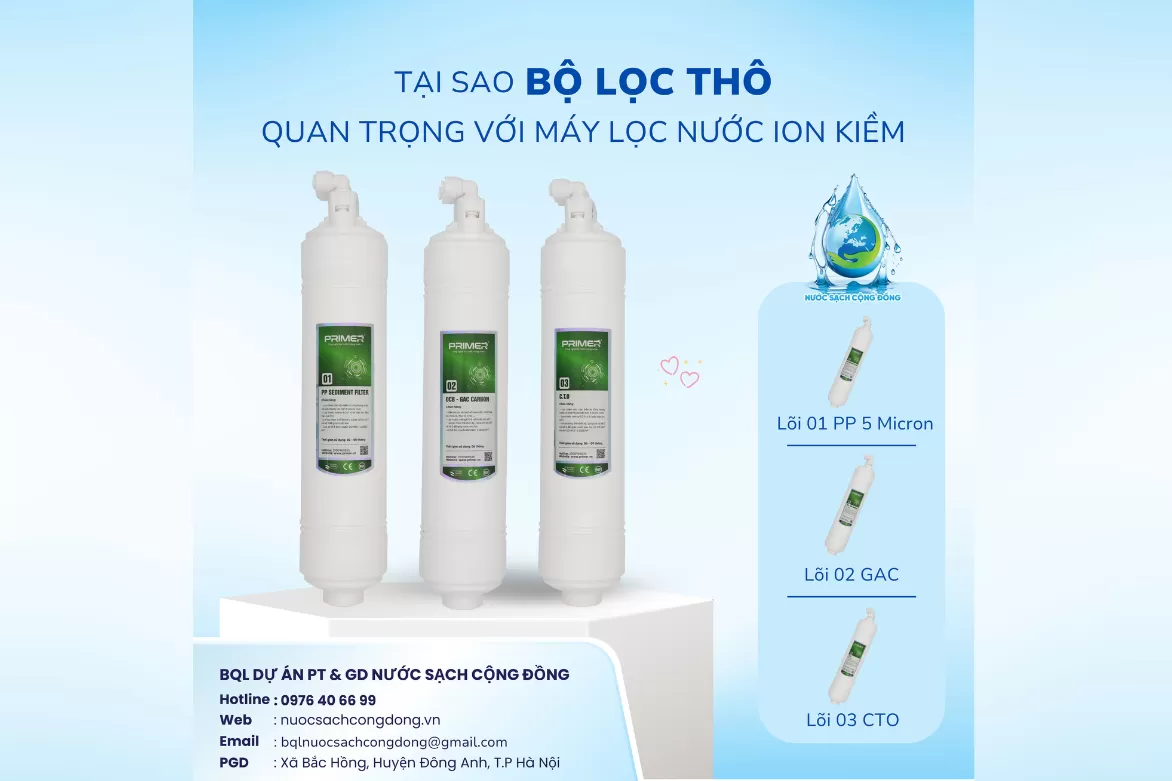 Tại Sao Bộ Lọc Thô Quan Trọng Với Máy Lọc Nước?