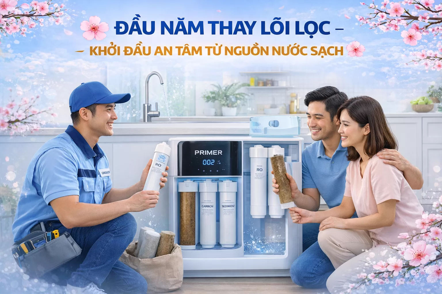 ĐẦU NĂM THAY LÕI LỌC – KHỞI ĐẦU AN TÂM TỪ NGUỒN NƯỚC SẠCH