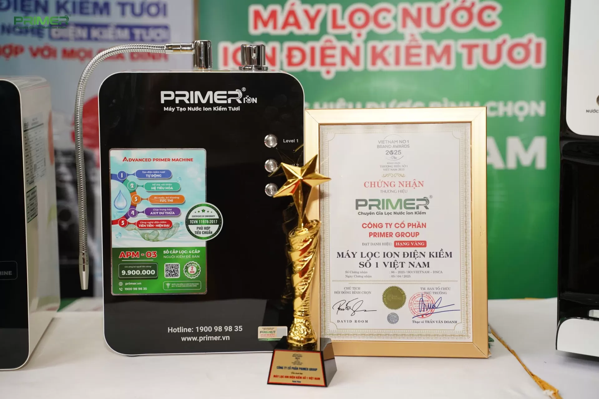 PRIMER KHẲNG ĐỊNH VỊ THẾ DẪN ĐẦU NGÀNH LỌC NƯỚC ION KIỀM TẠI VIỆT NAM