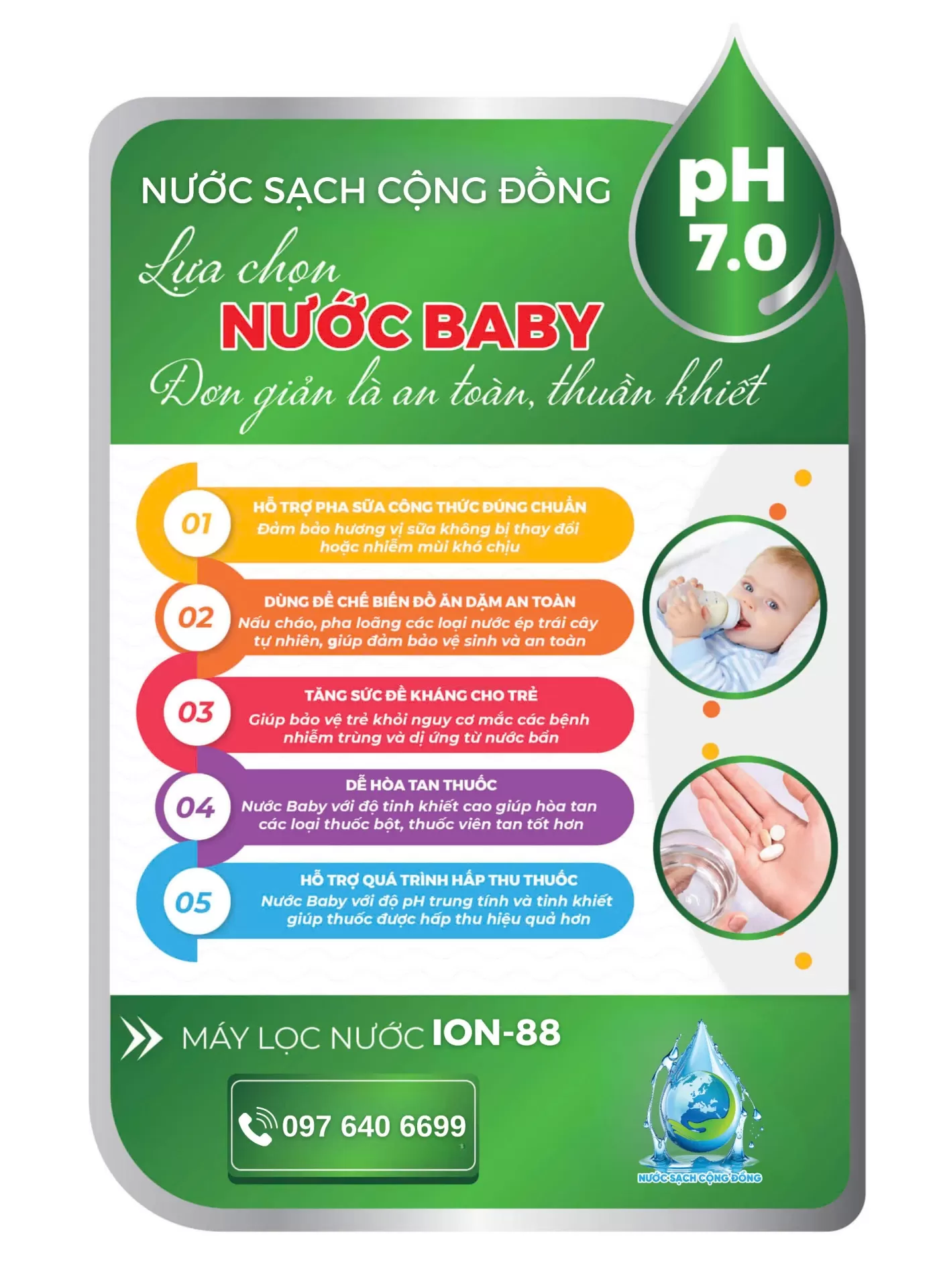 Vì sao người già và trẻ nhỏ nên dùng nước Baby từ máy lọc nước ION-88?