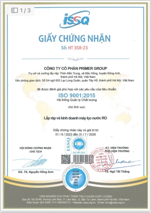 Tiêu chuẩn ISO 9001:2015